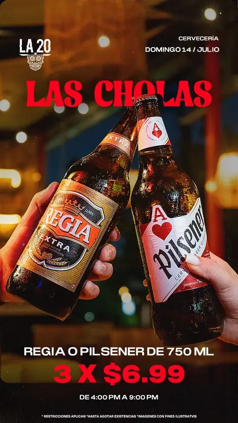 Cervecería La 20: brindis con cervezas