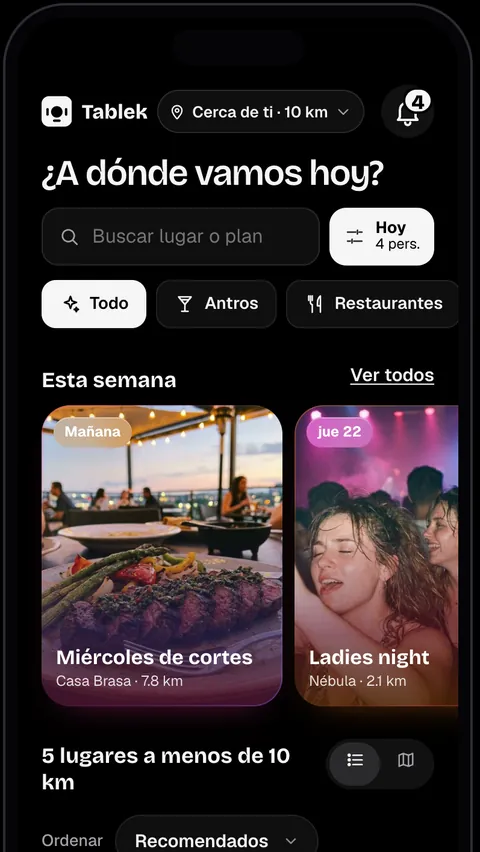 Tablek, app de reservas con plano de mesas